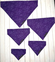 Load image into Gallery viewer, Purple Paisley Power Bandana