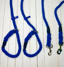 Load image into Gallery viewer, Super Soft Rope Lead - Blue