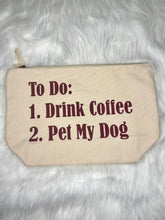 Load image into Gallery viewer, To Do Large Organic Cotton Accessory Bag