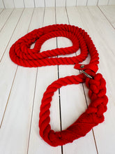 Load image into Gallery viewer, Super Soft Rope Lead - Red