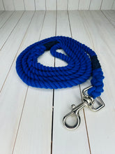 Load image into Gallery viewer, Super Soft Rope Lead - Blue