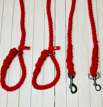 Load image into Gallery viewer, Super Soft Rope Lead - Red