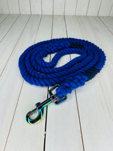 Load image into Gallery viewer, Super Soft Rope Lead - Blue