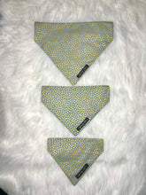 Load image into Gallery viewer, Grey and Gold Reversible Bandana