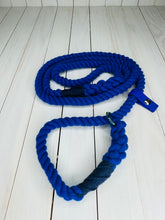 Load image into Gallery viewer, Super Soft Rope Lead - Blue