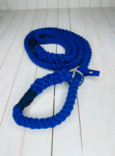 Load image into Gallery viewer, Super Soft Rope Lead - Blue