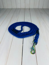 Load image into Gallery viewer, Super Soft Rope Lead - Blue