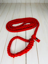 Load image into Gallery viewer, Super Soft Rope Lead - Red