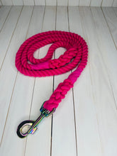 Load image into Gallery viewer, Super Soft Rope Lead - Pink
