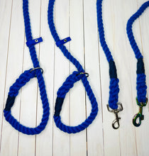 Load image into Gallery viewer, Super Soft Rope Lead - Blue
