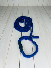 Load image into Gallery viewer, Super Soft Rope Lead - Blue
