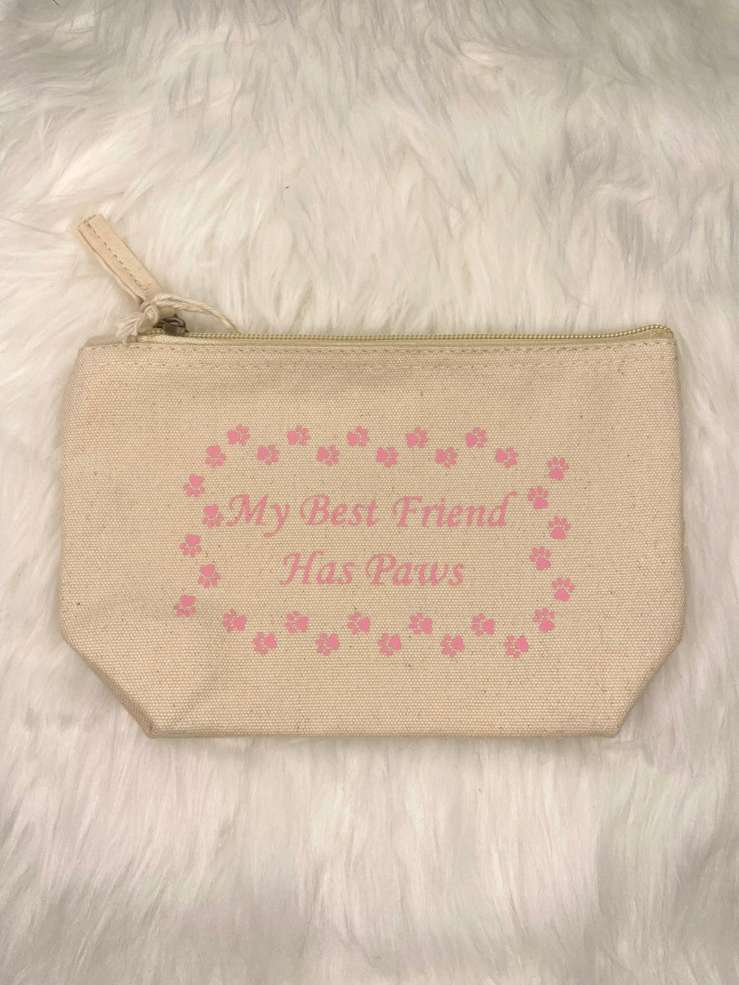 Best Friend Small Organic Cotton Accessory Bag