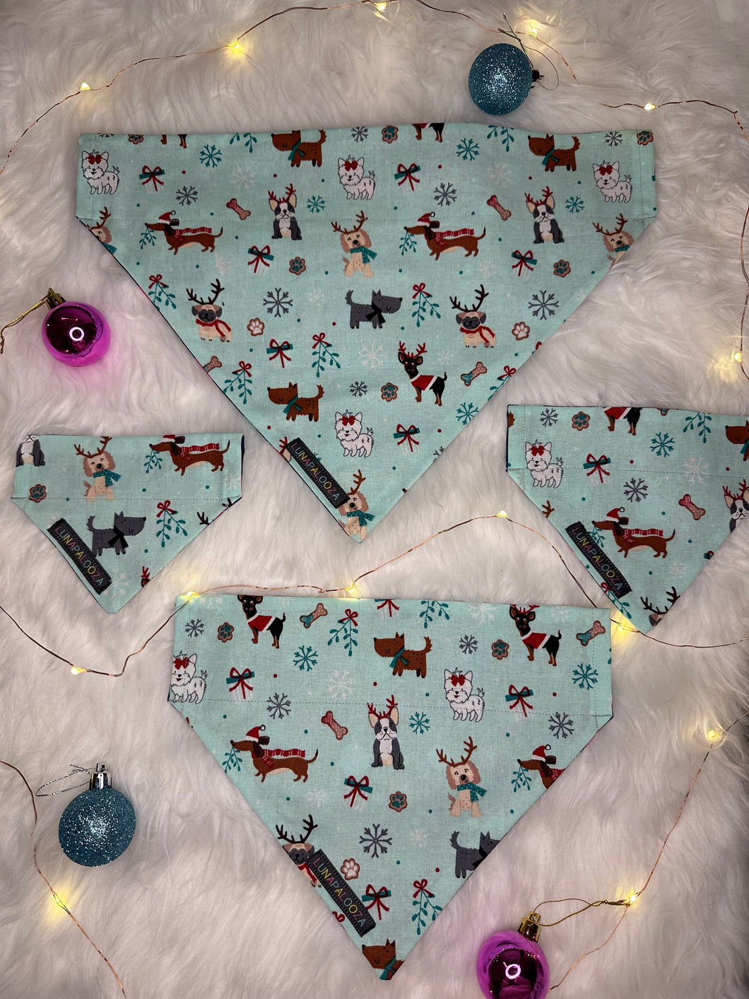 Dog/Bauble Reversible Bandana