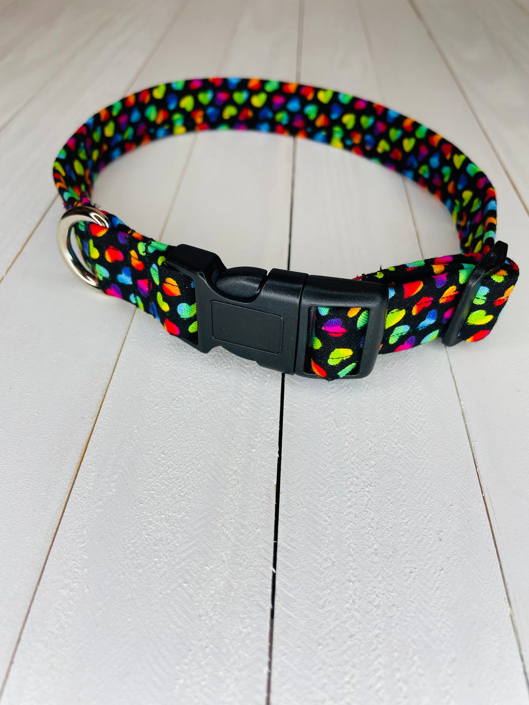 Rainbow Hearts Collar