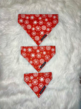 Load image into Gallery viewer, Snowflake/Holly Reversible Bandana
