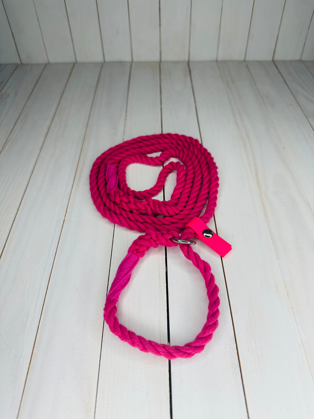 Super Soft Rope Lead - Pink