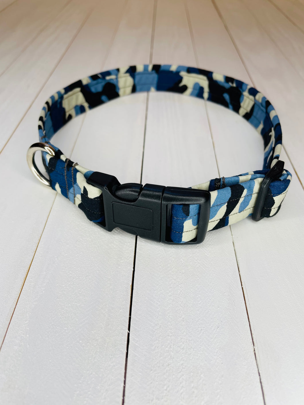 Blue Camouflage Collar