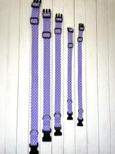 Load image into Gallery viewer, Lilac Polka Dot Collar
