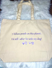 Load image into Gallery viewer, 7 Billion People Organic Cotton Shopper Bag
