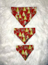 Load image into Gallery viewer, Christmas Carrot/Christmas Tree Reversible Bandana
